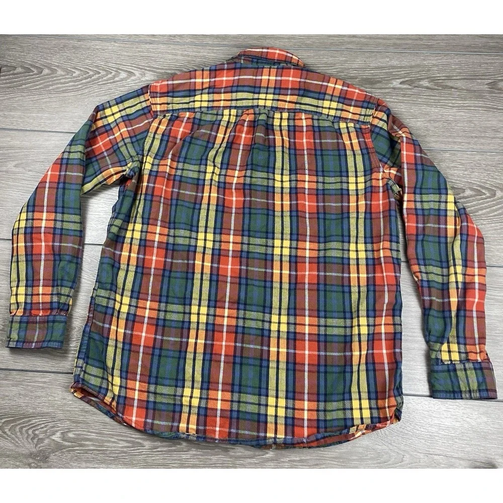 L.L. Bean Men's Slightly Fitted Outdoor Plaid Flannel Shirt‎ Multicolor Large